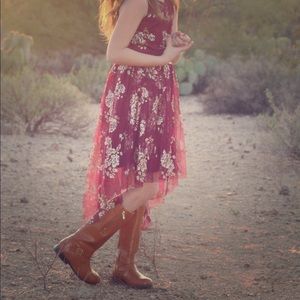 Fall dress with gold glitter size 8 girls